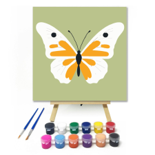 Számfestő Fehér-sárga pillangó - gyerek számfestő készlet kreatív és készségfejlesztő