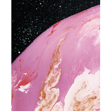 Számfestő Fodros univerzum - vászonkép grafika, keretezett kép