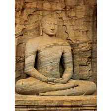 Számfestő Gránit Buddha - vászonkép grafika, keretezett kép