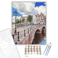 Számfestő.hu A híd a városhoz - számfestő készlet – 40×50 cm (Keretre feszítve) kreatív és készségfejlesztő