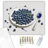 Számfestő.hu Áfonyák Fehér Tányéron - számfestő készlet – 80×100 cm (Keret nélkül)