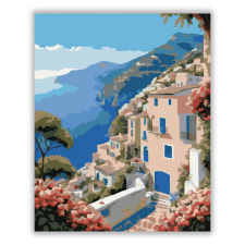 Számfestő.hu Amalfi-parti Kilátás - számfestő készlet kreatív és készségfejlesztő