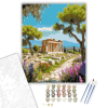 Számfestő.hu Apolló Temploma és Vadvirágok Korinthoszban - számfestő készlet – 40×50 cm (Keretre feszítve)