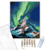 Számfestő.hu Auróra és Hegyi Csúcs - számfestő készlet – 40×50 cm (Keretre feszítve)