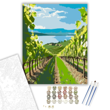 Számfestő.hu Badacsonyi Szőlőskert - számfestő készlet – 40×50 cm (Keretre feszítve) kreatív és készségfejlesztő