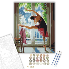 Számfestő.hu Balerina - számfestő készlet – 40×50 cm (Keretre feszítve) kreatív és készségfejlesztő
