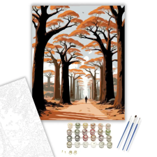 Számfestő.hu Baobab Fasor Madagaszkárban - számfestő készlet – 50×60 cm (Keret nélkül) kreatív és készségfejlesztő