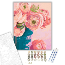 Számfestő.hu Bazsarózsa - számfestő készlet – 40×50 cm (Keretre feszítve) kreatív és készségfejlesztő
