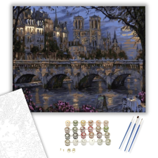 Számfestő.hu Békés Éjszaka - számfestő készlet – 40×50 cm (Keretre feszítve) kreatív és készségfejlesztő