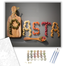 Számfestő.hu Betűtészták - számfestő készlet – 40×50 cm (Keretre feszítve) kreatív és készségfejlesztő