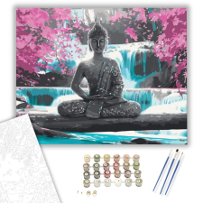 Számfestő.hu Buddha Zen - számfestő készlet – 40×50 cm (Keretre feszítve) kreatív és készségfejlesztő