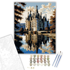 Számfestő.hu Château de Chambord - számfestő készlet – 40×50 cm (Keretre feszítve) kreatív és készségfejlesztő