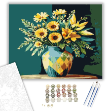 Számfestő.hu Citromfény kompozició - számfestő készlet – 40×50 cm (Keretre feszítve) kreatív és készségfejlesztő