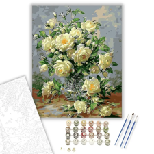 Számfestő.hu Csodálatos rózsa - számfestő készlet – 60×70 cm (Keretre feszítve) kreatív és készségfejlesztő