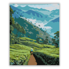 Számfestő.hu Darjeeling Tea Ültetvény - számfestő készlet kreatív és készségfejlesztő