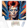 Számfestő.hu David Bowie Ziggy Stardust Portré - számfestő készlet – 50×60 cm (Keret nélkül)