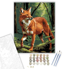 Számfestő.hu Dhole az Erdő Mélyén - számfestő készlet – 60×70 cm (Keretre feszítve) kreatív és készségfejlesztő