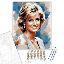 Számfestő.hu Diana Hercegnő Portré - számfestő készlet – 40×50 cm (Keretre feszítve) kreatív és készségfejlesztő
