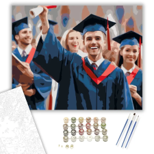 Számfestő.hu Diplomás Fiatalok Ünneplése - számfestő készlet – 80×100 cm (Keret nélkül) kreatív és készségfejlesztő