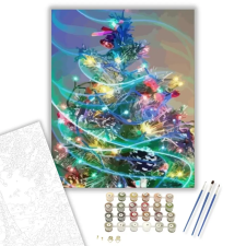 Számfestő.hu Díszes karácsonyfa - számfestő készlet – 60×70 cm (Keret nélkül) kreatív és készségfejlesztő