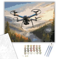 Számfestő.hu Drón a Hajnalban - számfestő készlet – 40×50 cm (Keretre feszítve) kreatív és készségfejlesztő