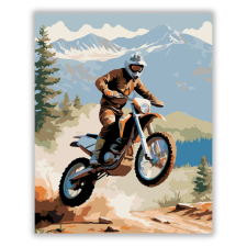 Számfestő.hu Dual-sport Motor a Levegőben - számfestő készlet kreatív és készségfejlesztő