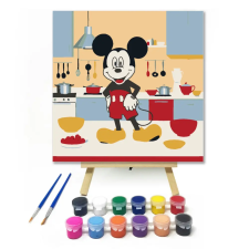 Számfestő.hu Egér a konyhában - gyerek számfestő készlet – 50×50 cm (Keret nélkül) kreatív és készségfejlesztő