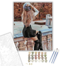 Számfestő.hu Elegánsan - számfestő készlet – 40×50 cm (Keretre feszítve) kreatív és készségfejlesztő