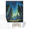 Számfestő.hu Elliptikus Galaxis Az Erdő Felett - számfestő készlet – 40×50 cm (Keretre feszítve)