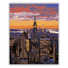 Számfestő.hu Empire State Building Alkonyatkor - számfestő készlet kreatív és készségfejlesztő