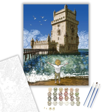 Számfestő.hu Erőd - számfestő készlet – 40×50 cm (Keretre feszítve) kreatív és készségfejlesztő