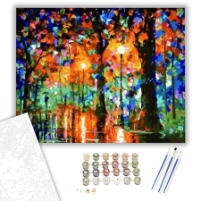 Számfestő.hu Esős Este - számfestő készlet – 40×50 cm (Keretre feszítve) kreatív és készségfejlesztő