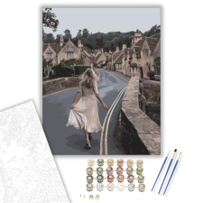 Számfestő.hu Esti séta - számfestő készlet – 40×50 cm (Keretre feszítve) kreatív és készségfejlesztő