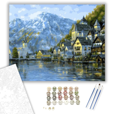 Számfestő.hu Esti táj - számfestő készlet – 40×50 cm (Keretre feszítve) kreatív és készségfejlesztő