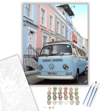 Számfestő.hu Esztétikus Volkswagen - számfestő készlet – 80×100 cm (Keretre feszítve) kreatív és készségfejlesztő
