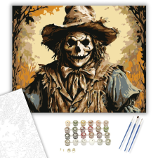 Számfestő.hu Félelmetes madárijesztő - számfestő készlet – 40×50 cm (Keretre feszítve) kreatív és készségfejlesztő