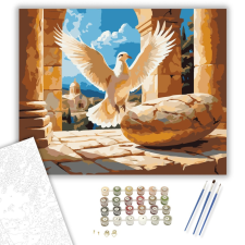 Számfestő.hu Feltámadás Szimbóluma - számfestő készlet – 40×50 cm (Keretre feszítve) kreatív és készségfejlesztő