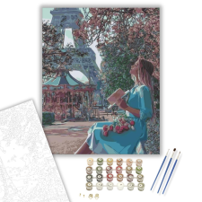 Számfestő.hu Feltöltődés Párizsban - számfestő készlet – 40×50 cm (Keretre feszítve) kreatív és készségfejlesztő