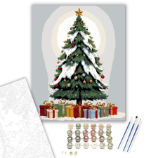 Számfestő.hu Fenséges Karácsonyi Ünnep - számfestő készlet – 40×50 cm (Keretre feszítve) kreatív és készségfejlesztő