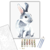 Számfestő.hu Festett Nyuszi - húsvéti számfestő készlet – 40×50 cm (Keretre feszítve)