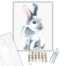 Számfestő.hu Festett Nyuszi - húsvéti számfestő készlet – 40×50 cm (Keretre feszítve) kreatív és készségfejlesztő