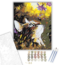 Számfestő.hu Figyelő cica - számfestő készlet – 40×50 cm (Keretre feszítve) kreatív és készségfejlesztő