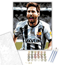 Számfestő.hu Futball Legenda Ünneplés Közben - számfestő készlet – 40×50 cm (Keretre feszítve) kreatív és készségfejlesztő