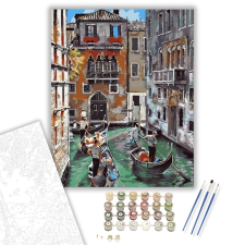 Számfestő.hu Gondola - számfestő készlet – 40×50 cm (Keretre feszítve) kreatív és készségfejlesztő