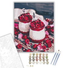 Számfestő.hu Gyümölcs kehely - számfestő készlet – 40×50 cm (Keretre feszítve) kreatív és készségfejlesztő