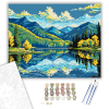 Számfestő.hu Hegyi Tó Tükröződése - számfestő készlet – 40×50 cm (Keretre feszítve)