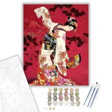 Számfestő.hu Japán Zenész - számfestő készlet – 40×50 cm (Keretre feszítve) kreatív és készségfejlesztő