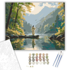 Számfestő.hu Jézus a Tópartnál - számfestő készlet – 50×60 cm (Keretre feszítve) kreatív és készségfejlesztő