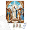 Számfestő.hu Jézus és a Tanítványok a Feltámadásnál - számfestő készlet – 40×50 cm (Keretre feszítve)