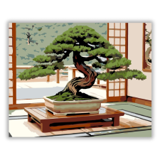 Számfestő.hu Juniper Bonsai a Tatami Szobában - számfestő készlet kreatív és készségfejlesztő